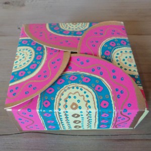 Tribal Box - Pink and Blue