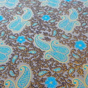 Wrapping Paper - Blue Paisley