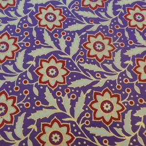 Wrapping Paper - Flowers on Purple