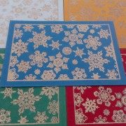 Gold Snowflake Card Set