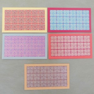 Square Flower Card Set