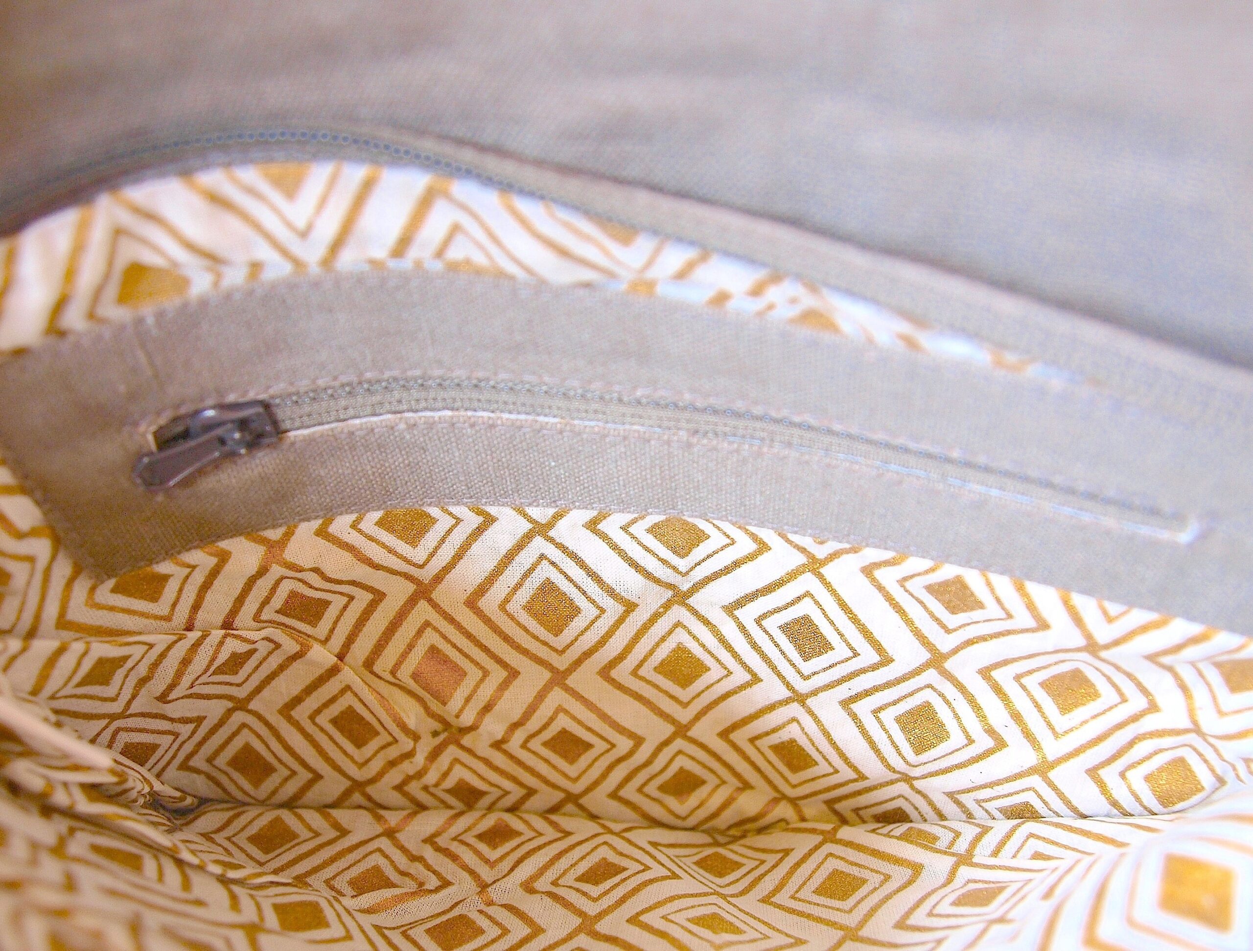 Grey Fabric Bag - Image 2