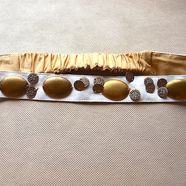 Fabric Beaded Belt