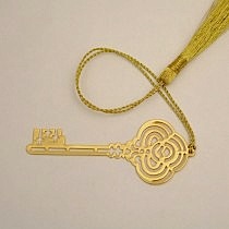 Key Brass Bookmark