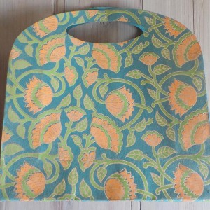 Vanity Bag - Orange and Green