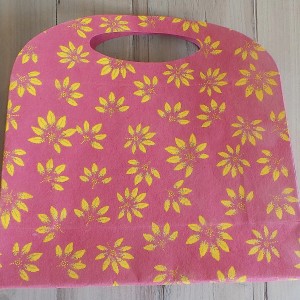 Vanity Bag - yellow and Maroon