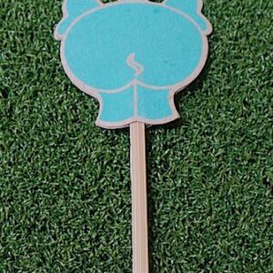 Elephant Bum Bookmark - Blue