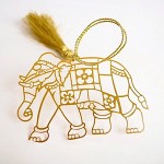 Elephant Brass Bookmark