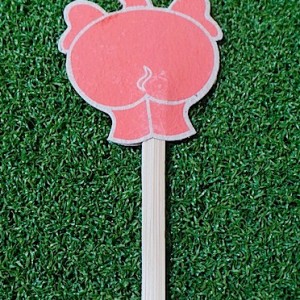 Elephant Bum Bookmark - Pink