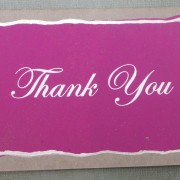 Colour Thank You Card