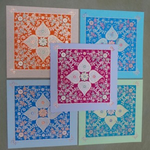 Floral Heart Card Set