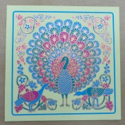 Peacock Card