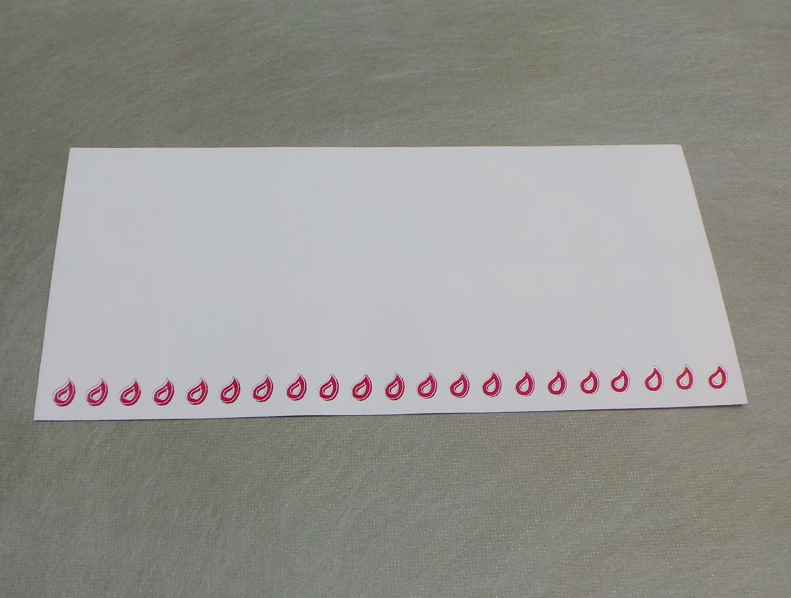 Red Paisley Writing Paper Set - Image 3