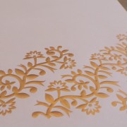 Gold Embossed Writing Paper