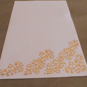 Gold Embossed Writing Paper Set