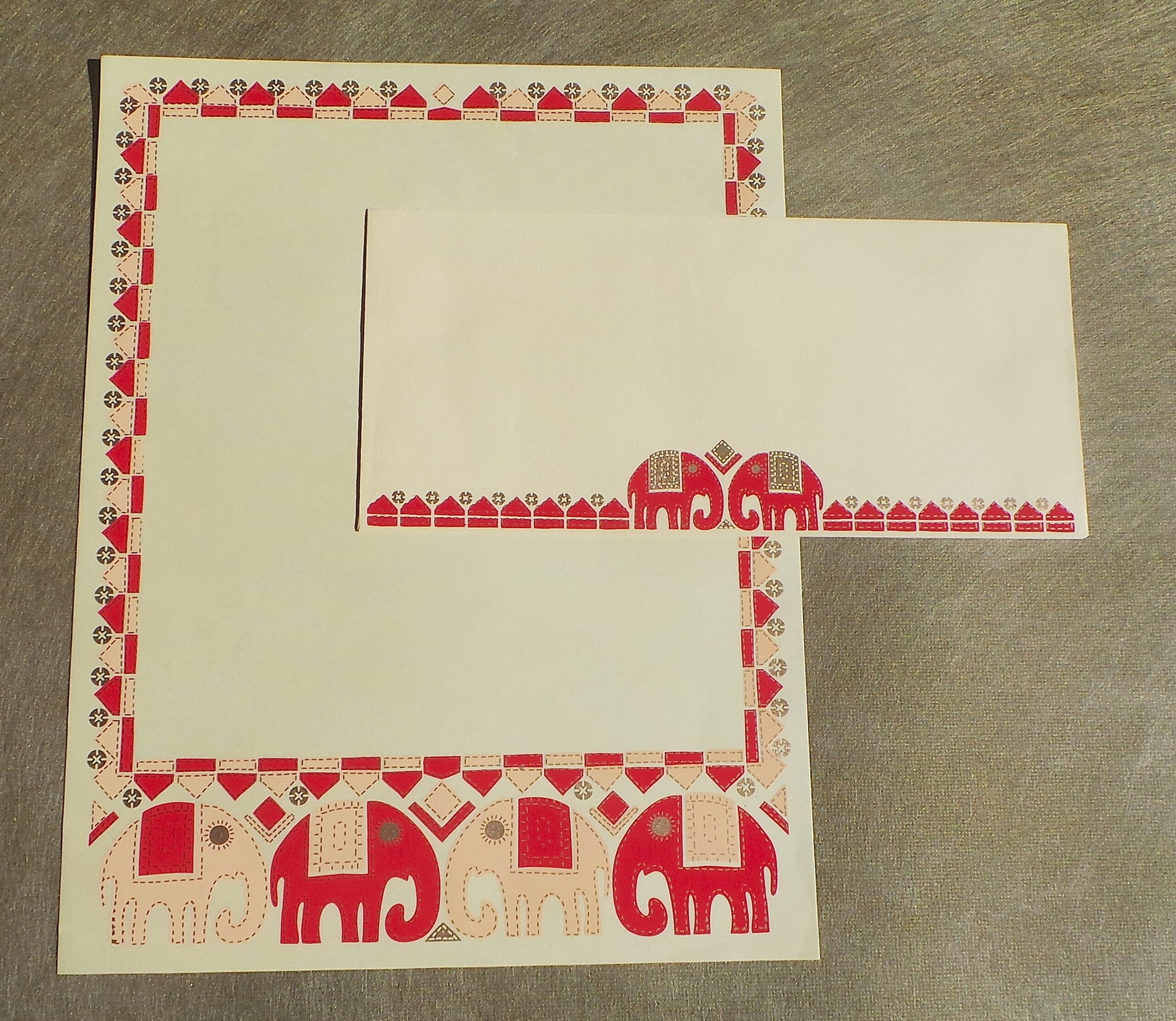 Playful Elephant Writing Paper Set - Image 2